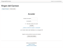 Tablet Screenshot of moodlevirgencarmen.gestio-centre.net